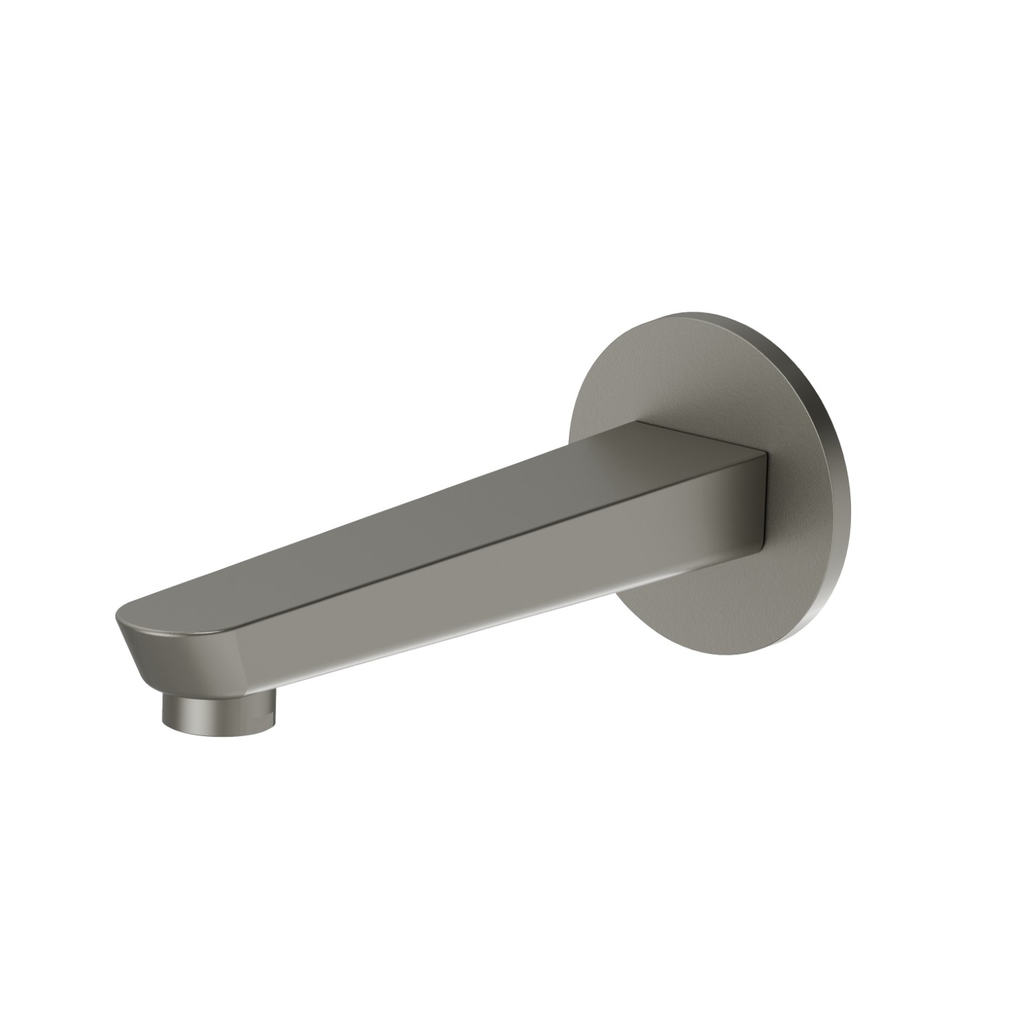 Wall spout for bath group with 1/2” connection - finish Titanium Satin