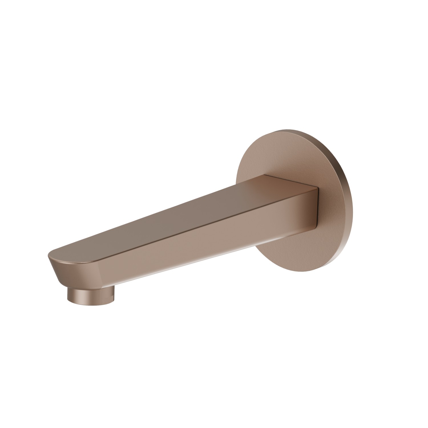 Wall spout for bath group with 1/2” connection - finish Copper Satin