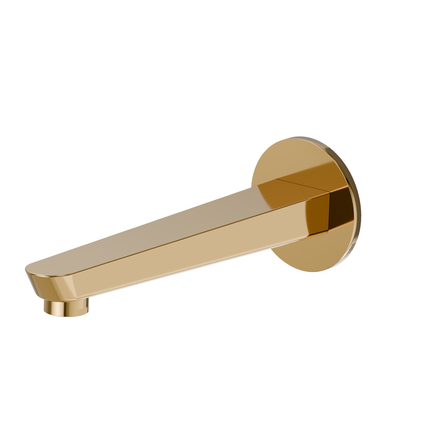 Wall spout for bath group with 1/2” connection - finish PVD Glossy Gold
