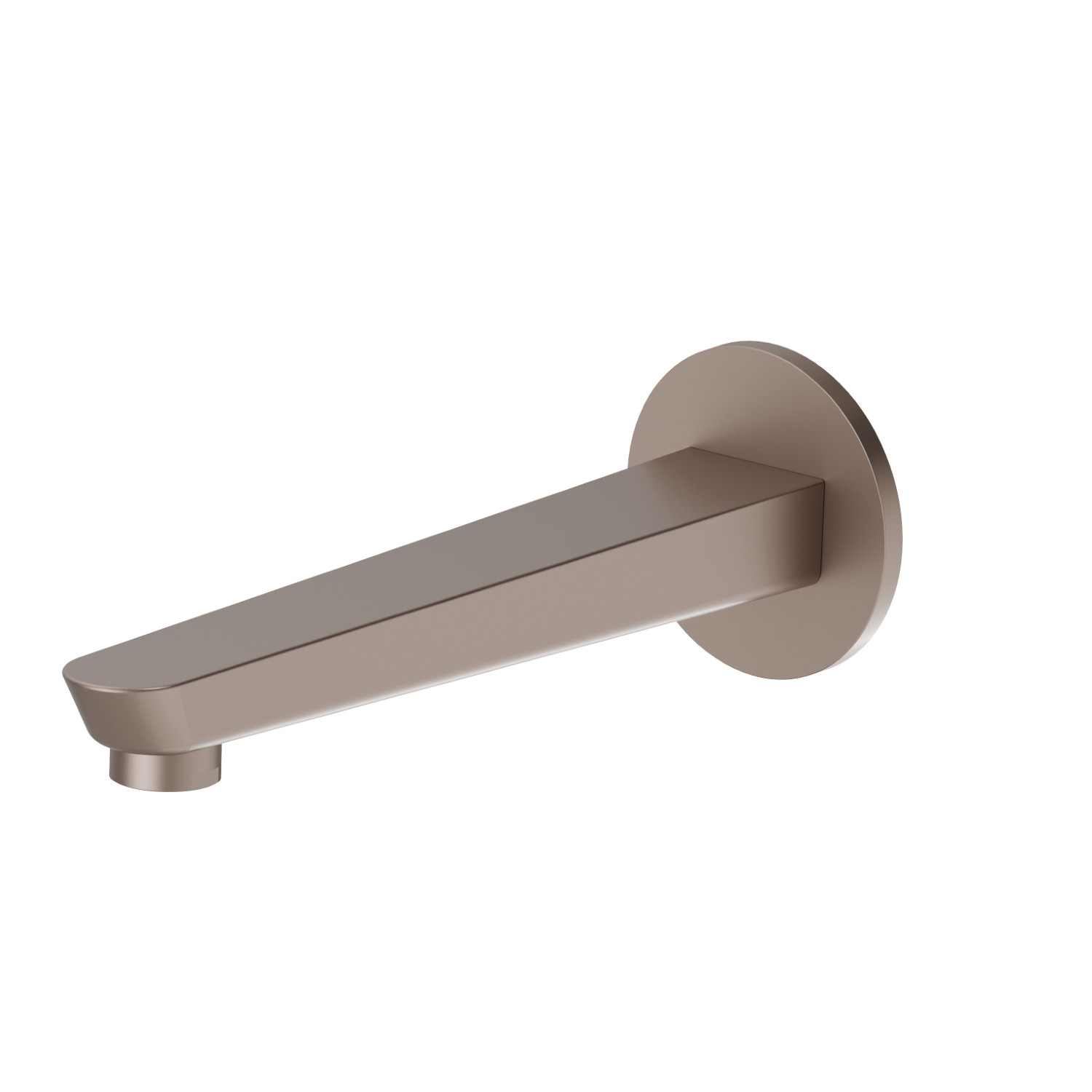 Wall spout for bath group with 1/2” connection - finish Copper Glossy