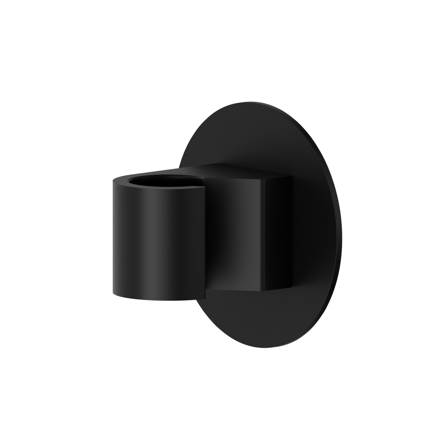 Suppor fixe mural. Ø70mm - finition Matt Black
