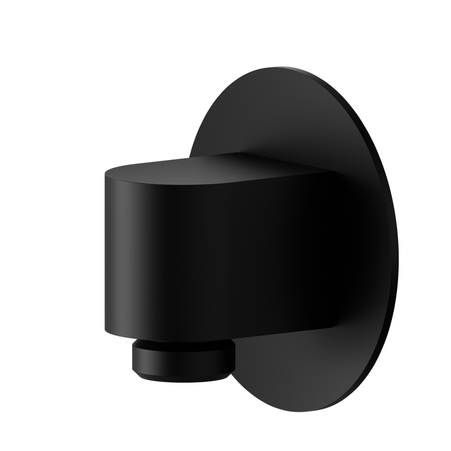 Wall union. Ø70mm - finish Matt Black