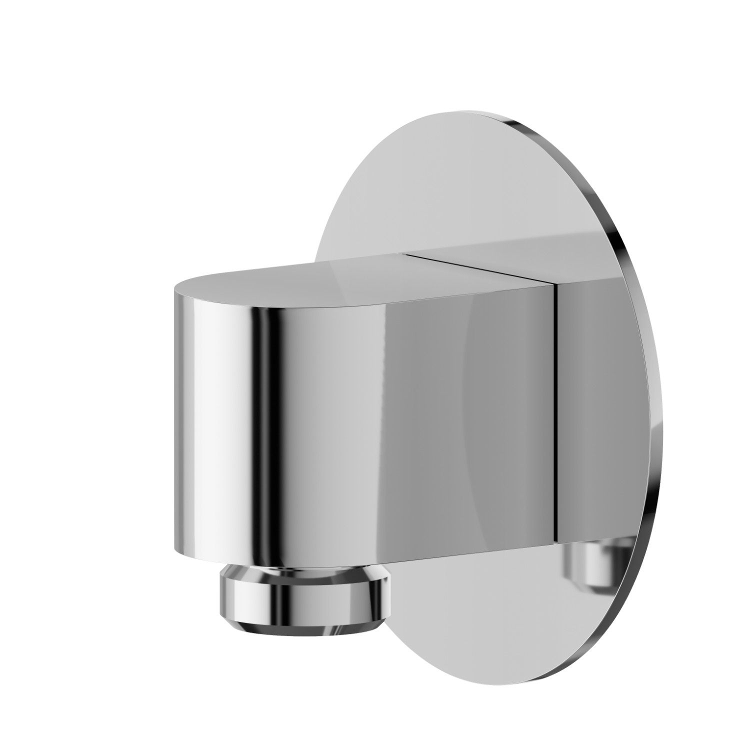 Wall union. Ø70mm - finish Chrome