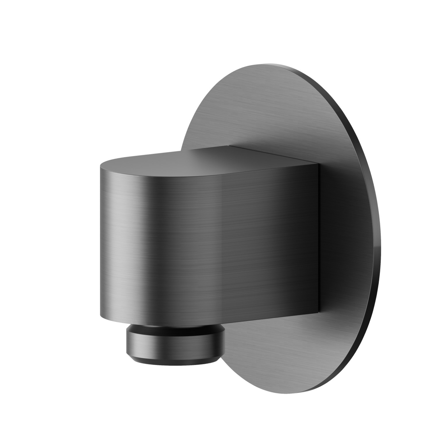 Prise d’eau murale. Ø70mm - finition PVD Brushed Gun Metal