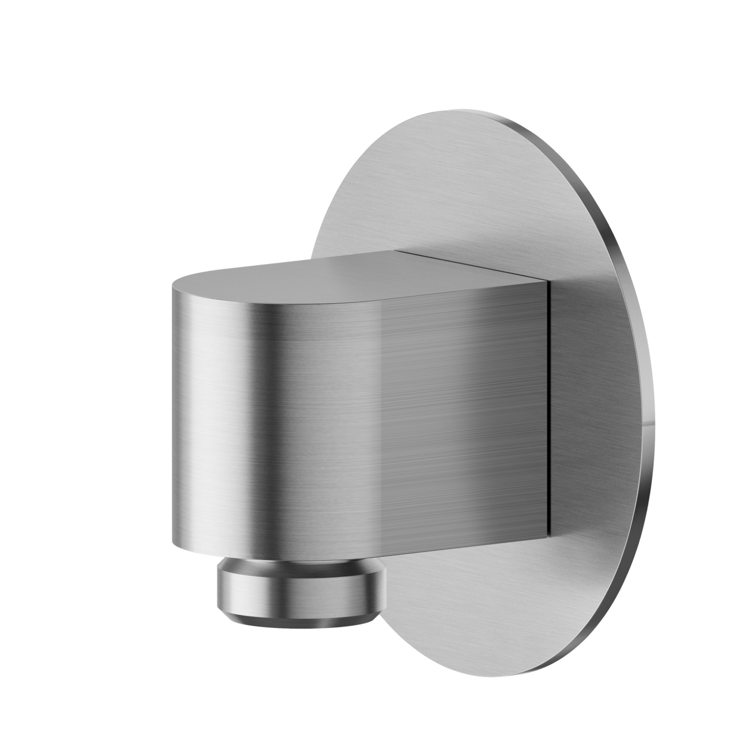 Prise d’eau murale. Ø70mm - finition PVD Brushed steel