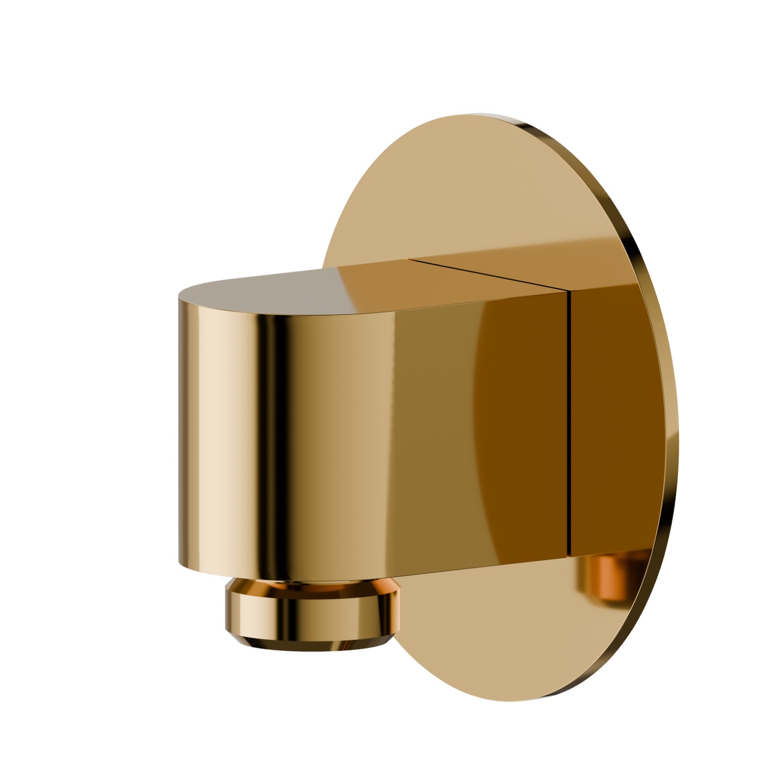 Wall union. Ø70mm - finish PVD Glossy Gold