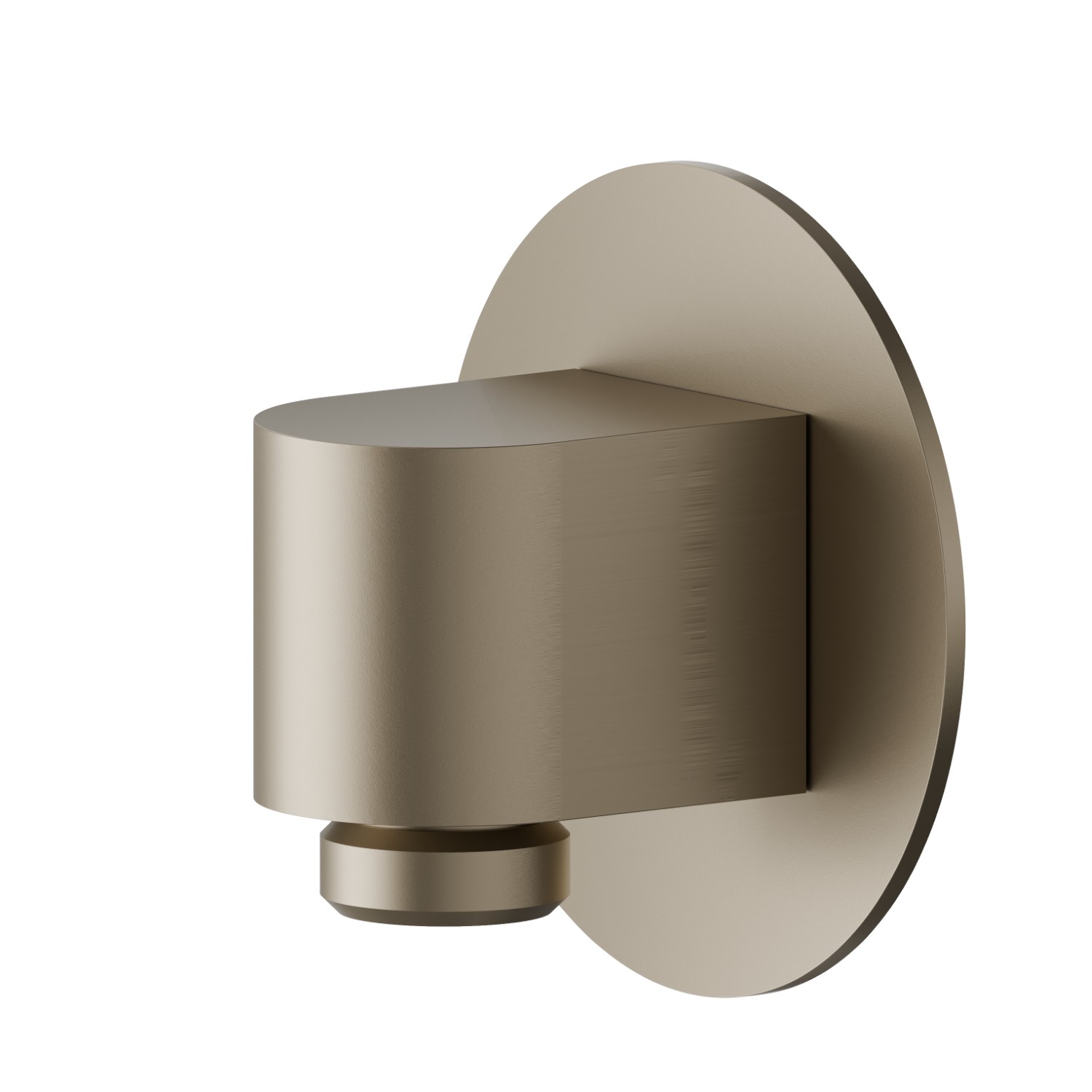 Wall union. Ø70mm - finish Gold Satin