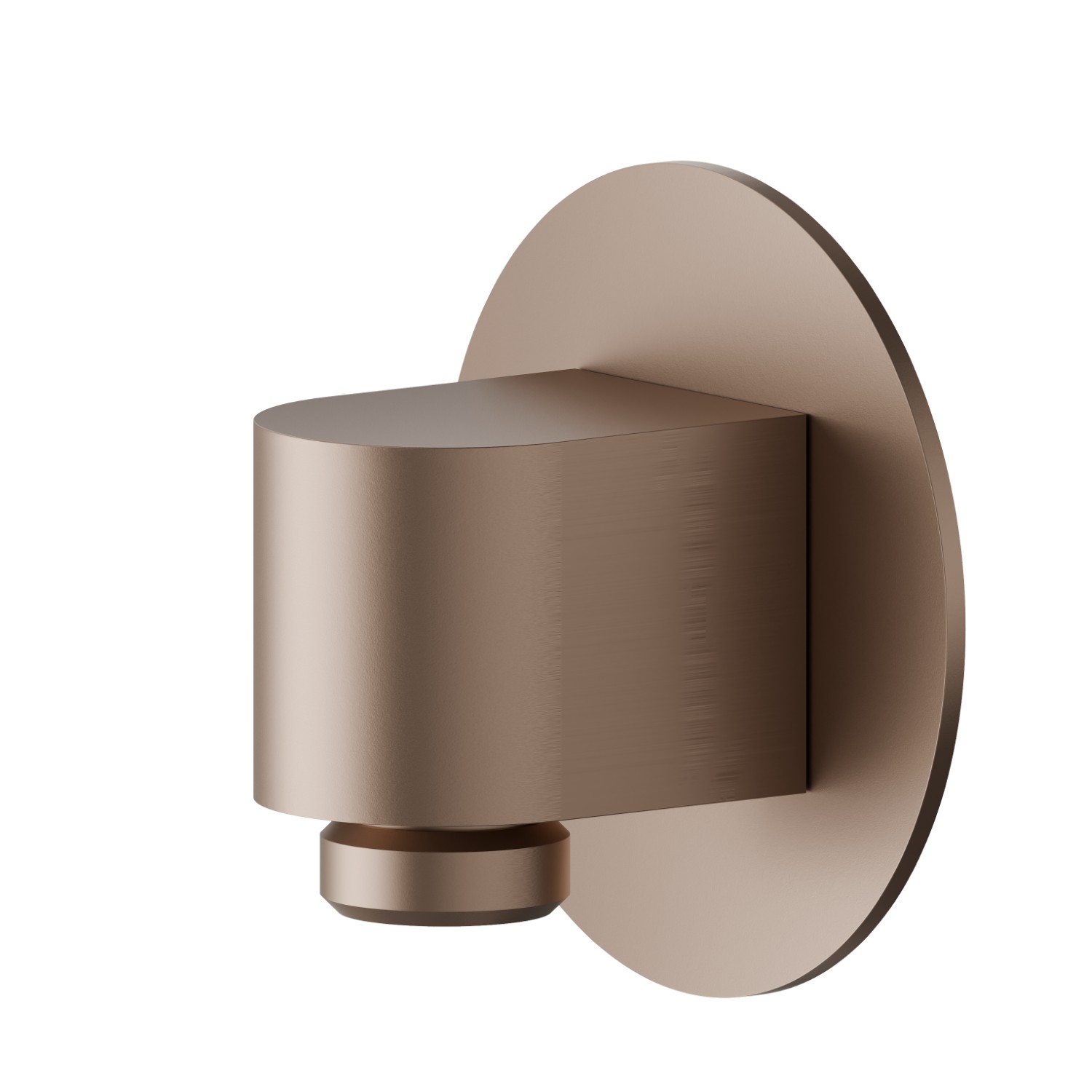 Wall union. Ø70mm - finish Copper Satin