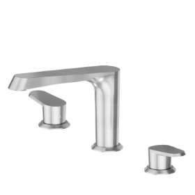 3-hole basin group - finish PVD Brushed steel