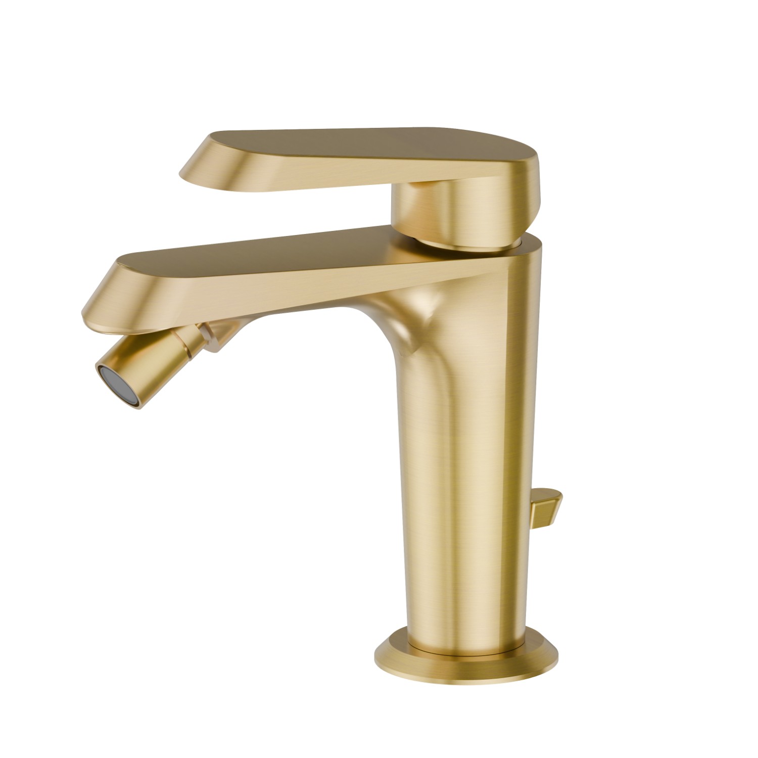 Single lever bidet mixer - finish PVD Brushed Gold