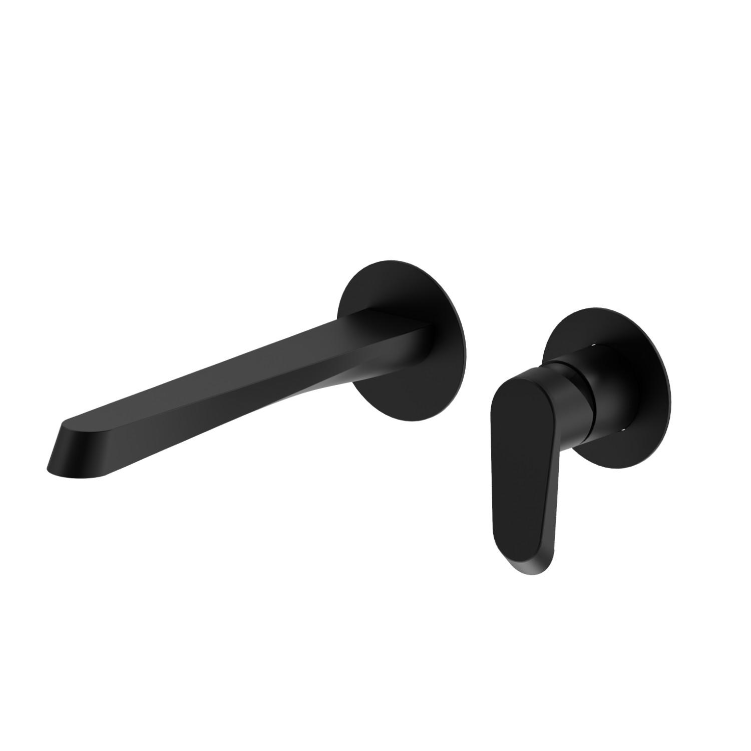 Single lever wall mixer group  - finish Matt Black