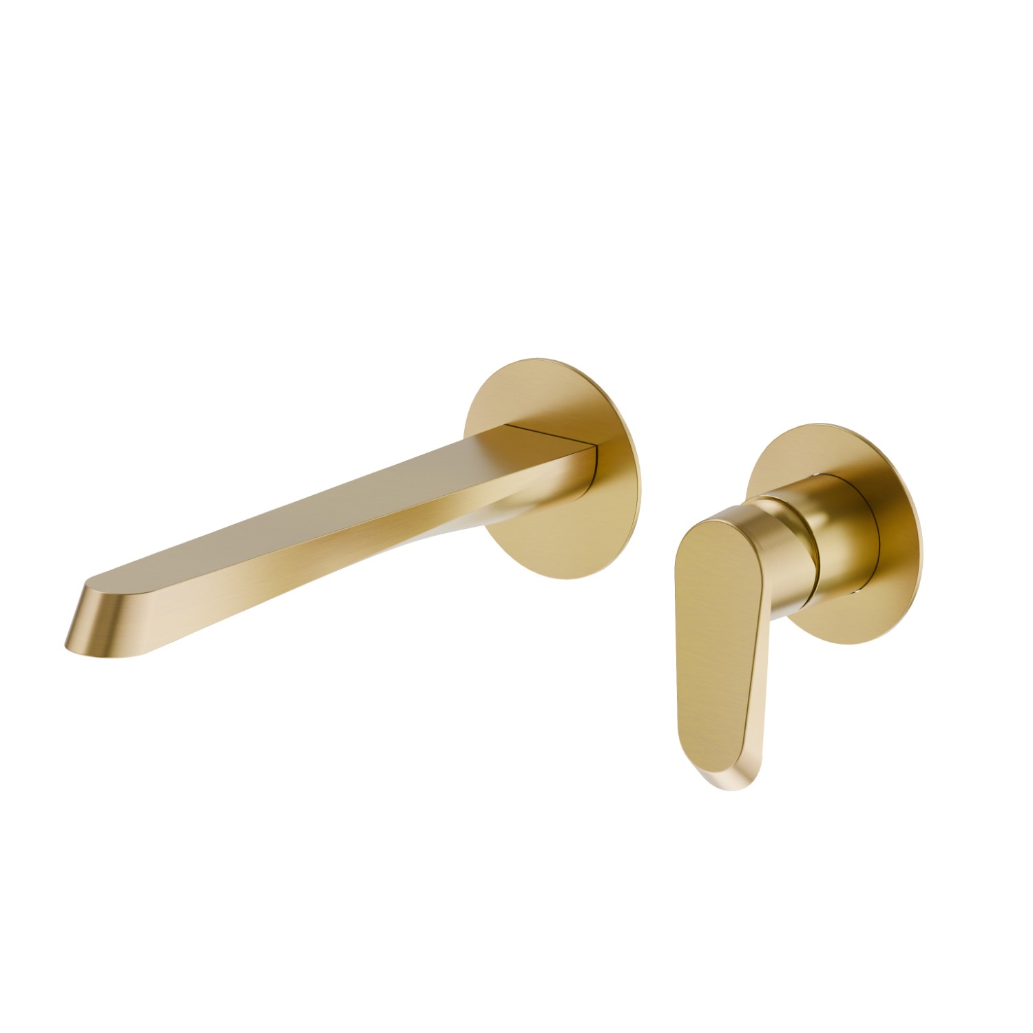 Single lever wall mixer group  - finish PVD Brushed Gold