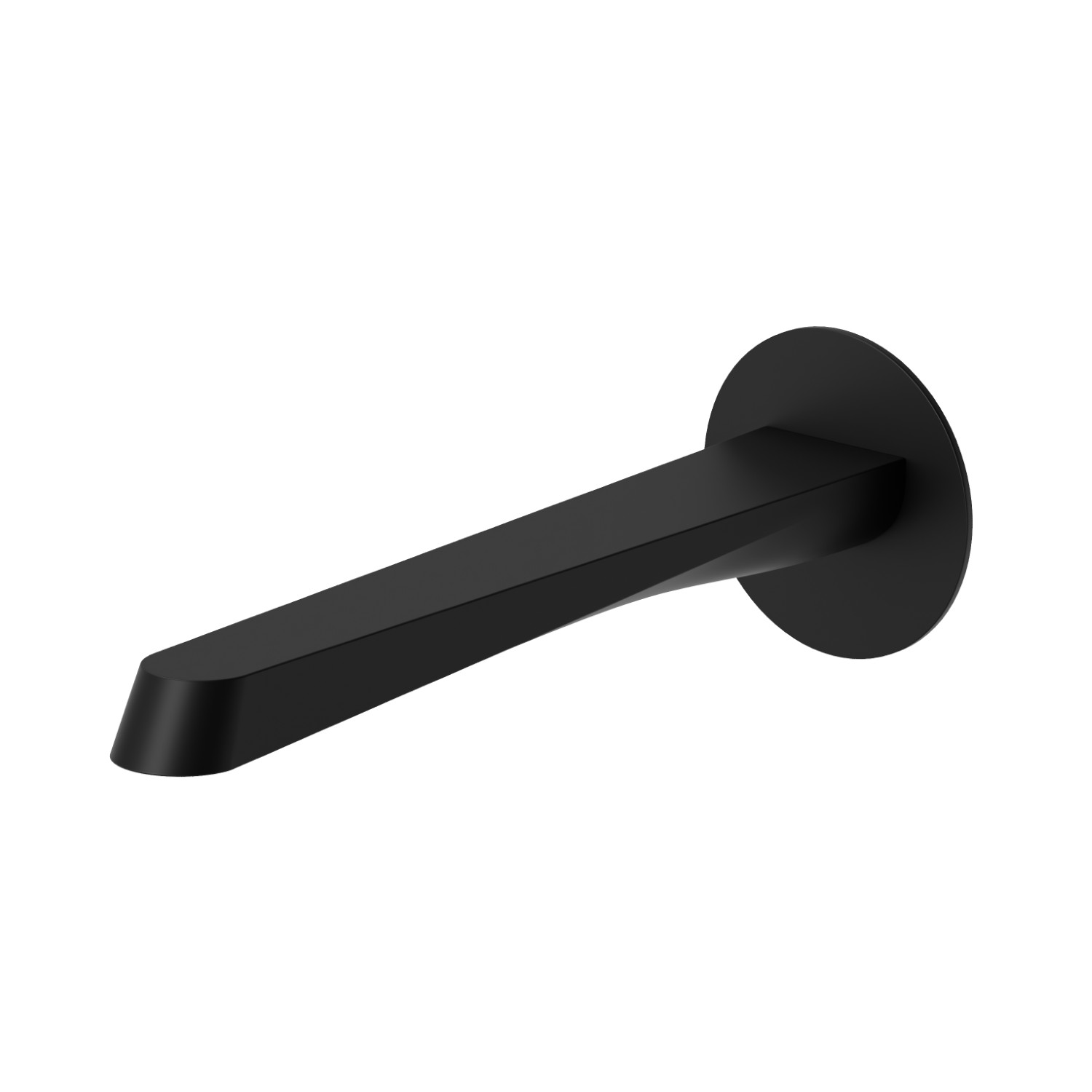 Wall spout for basin group with 1/2” connection - finish Matt Black