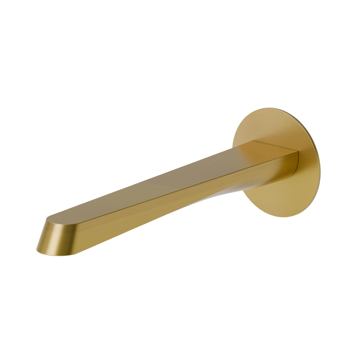 Wall spout for basin group with 1/2” connection - finish PVD Brushed Gold