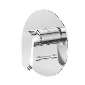 Single lever concealed mixer with 2 ways out automatic diverter. External part. 1/2” connections - finish Chrome