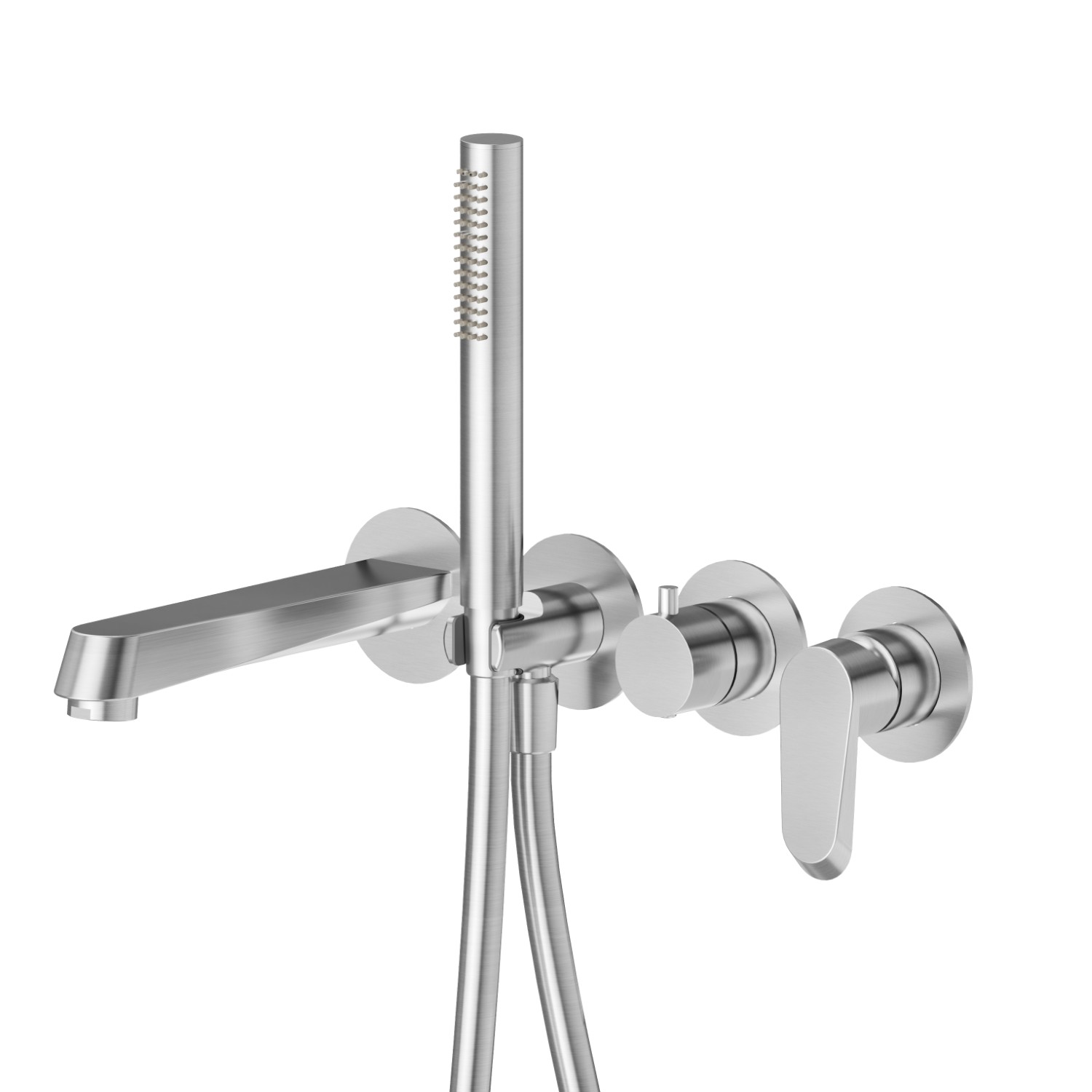 Bath group. Ø70 - finish PVD Brushed steel