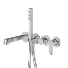 Bath group. Ø70 - finish PVD Brushed steel
