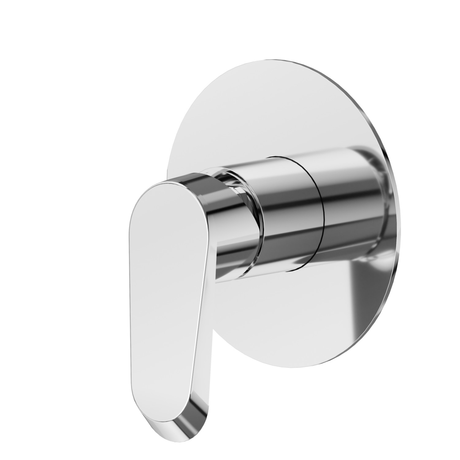 Einbau-einhebelmischer mit einem weg, zu- und abgänge 1/2” - oberfläche Chrom