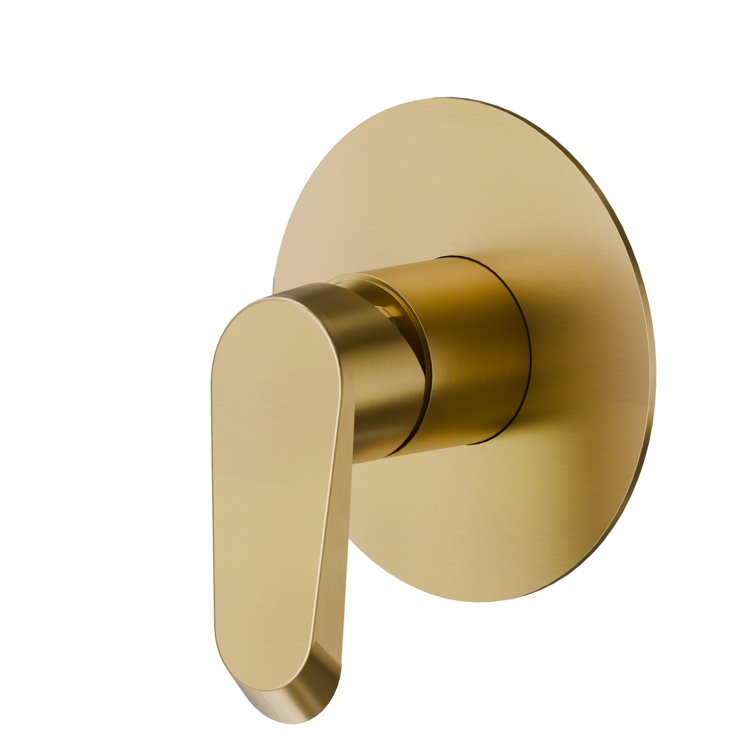 One way out single lever concealed mixer, 1/2” connections. External part - finish PVD Brushed Gold