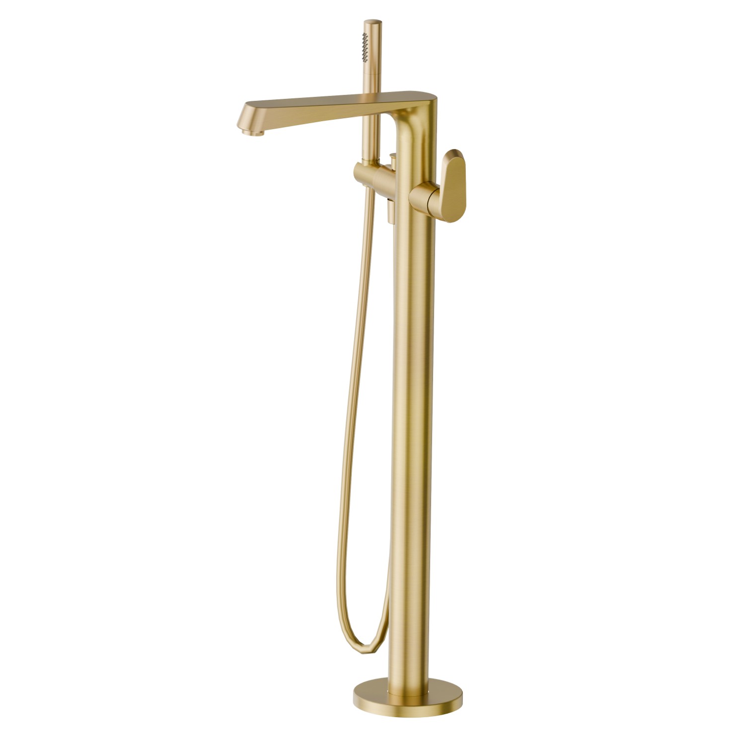 Floor mounted bath group - finish PVD Brushed Gold