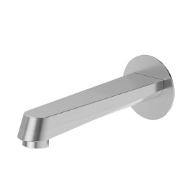 Wall spout for bath group with 1/2” connection - finish PVD Brushed steel