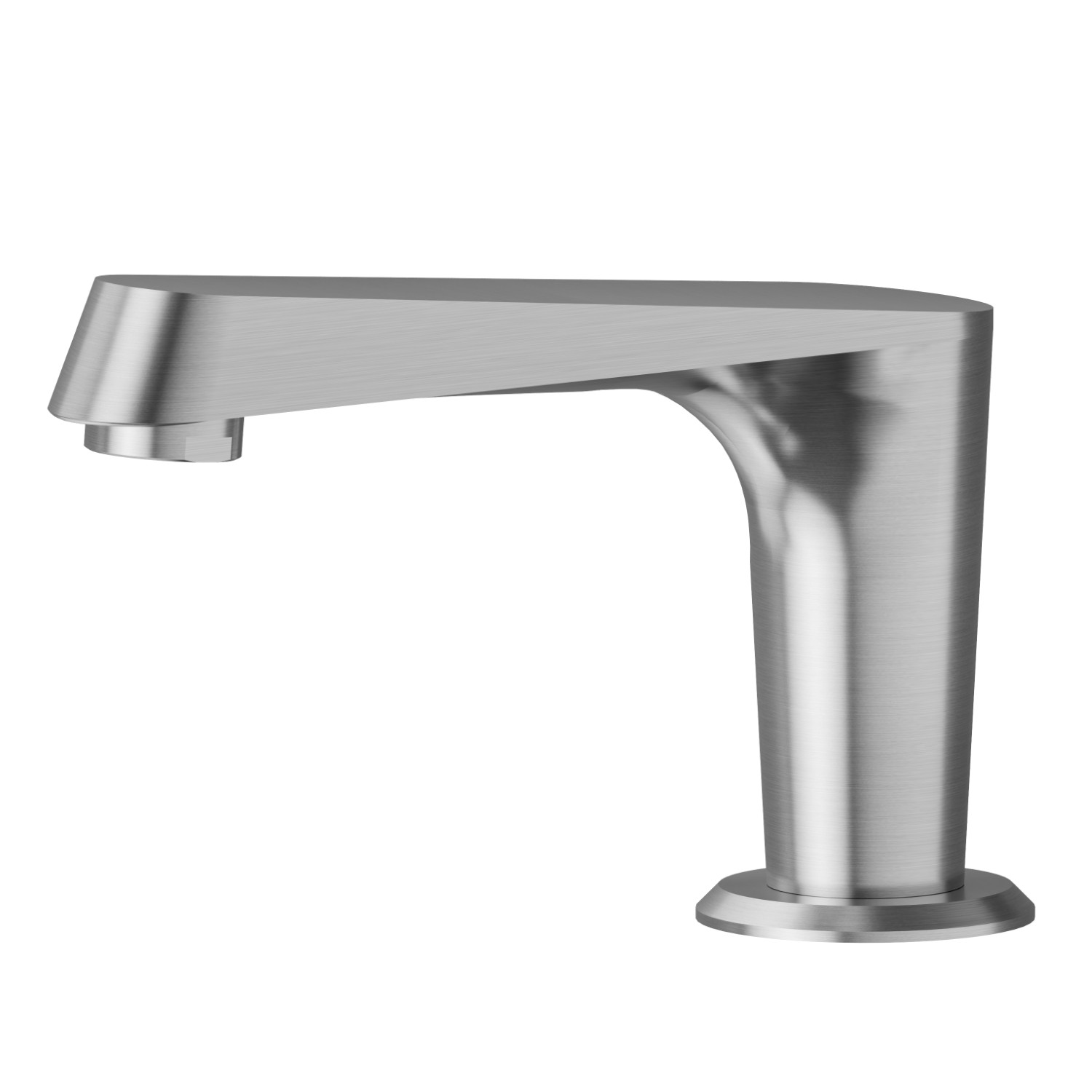 Deck-mounted spout - finish PVD Brushed steel