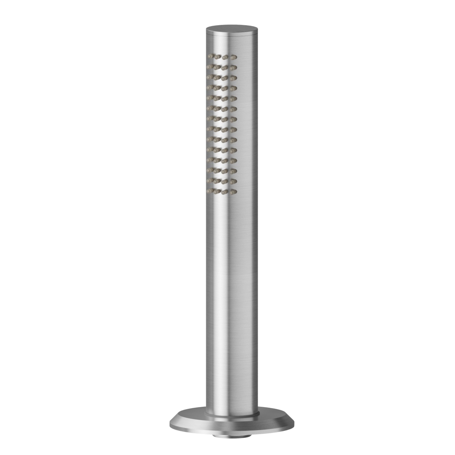 Complete hand shower set for deck-mounted set - finish PVD Brushed steel