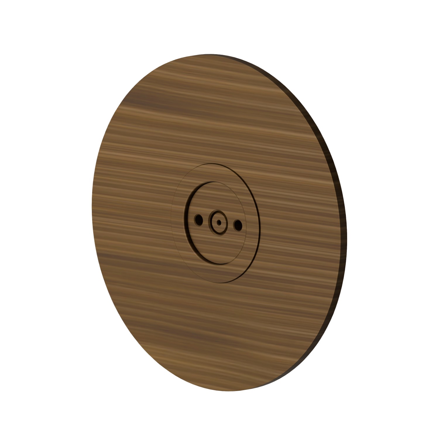 Atomizzatore tondo ad incasso, in ottone. 
Ø70mm. - finitura Groove Bronze