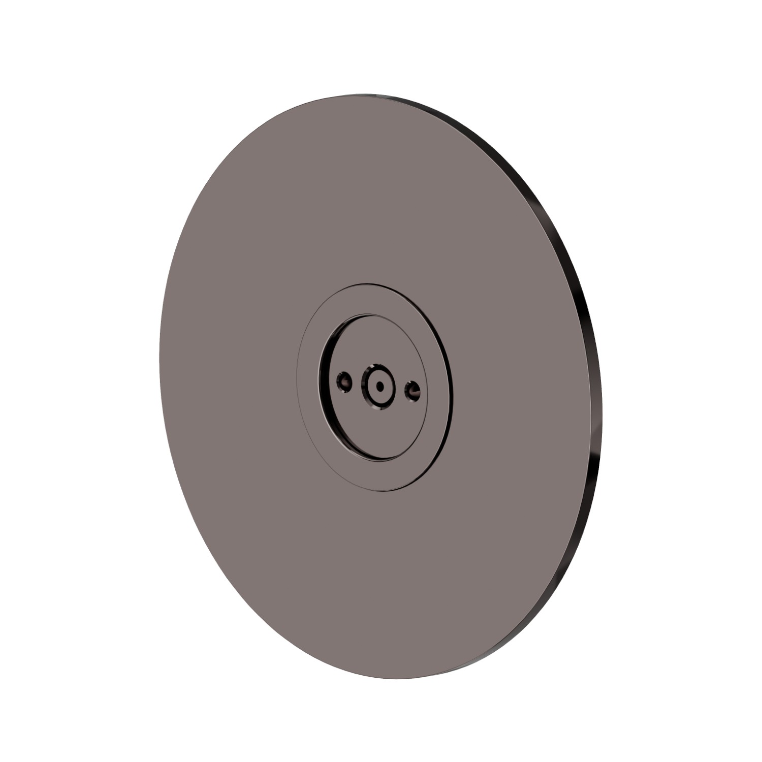 Atomizzatore tondo ad incasso, in ottone. 
Ø70mm. - finitura PVD Gun Metal