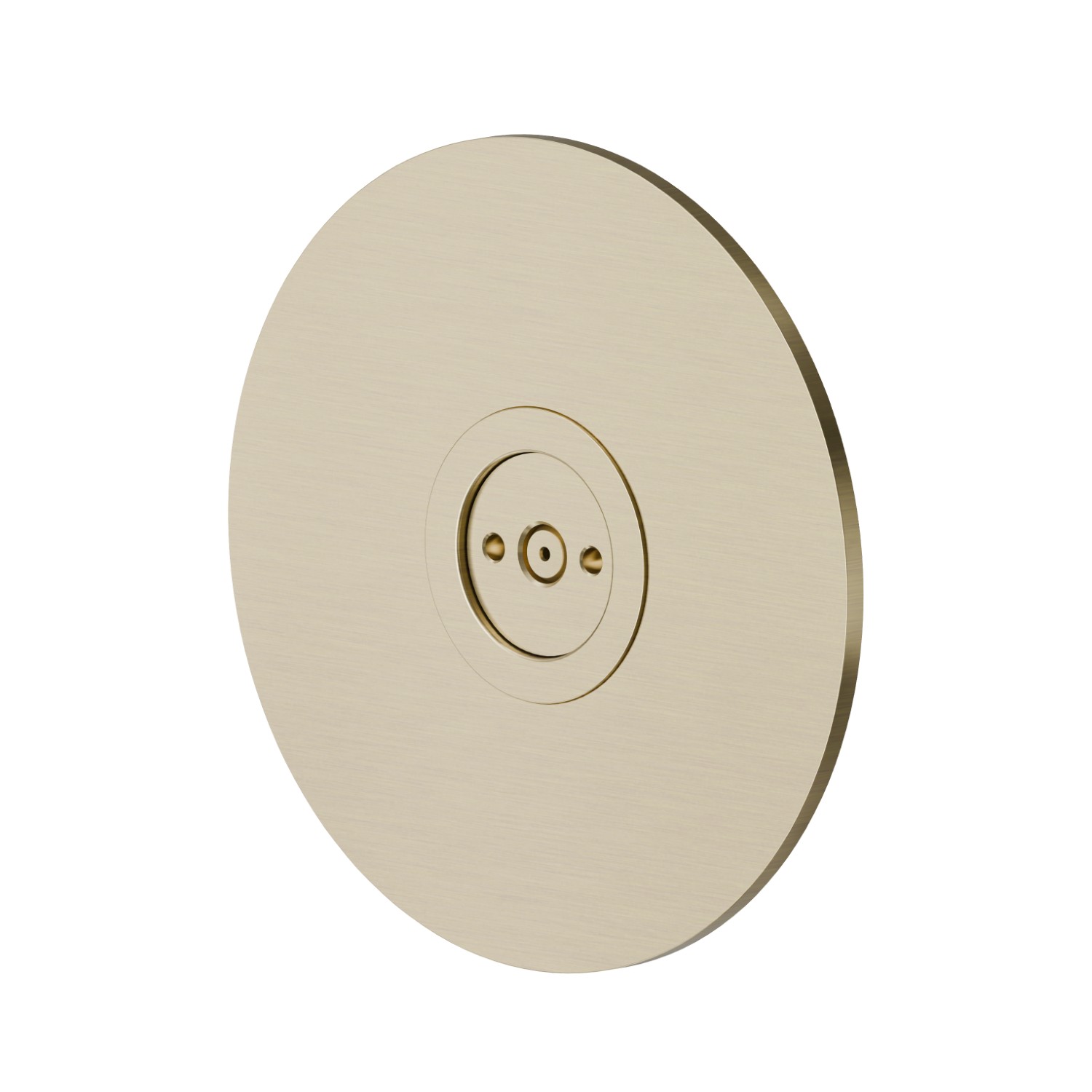 Atomizzatore tondo ad incasso, in ottone. 
Ø70mm. - finitura PVD Brushed Pale Gold