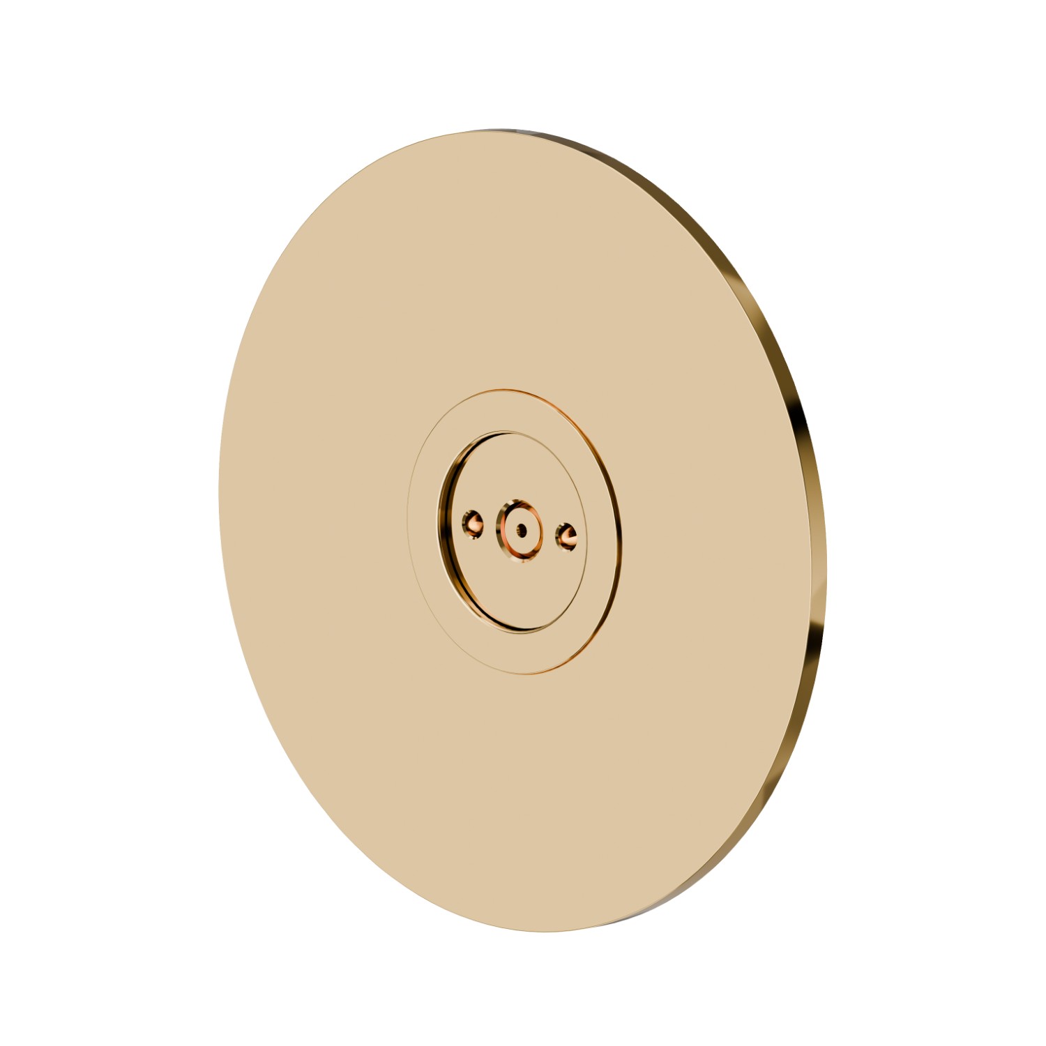 Atomizzatore tondo ad incasso, in ottone. 
Ø70mm. - finitura PVD Glossy Gold