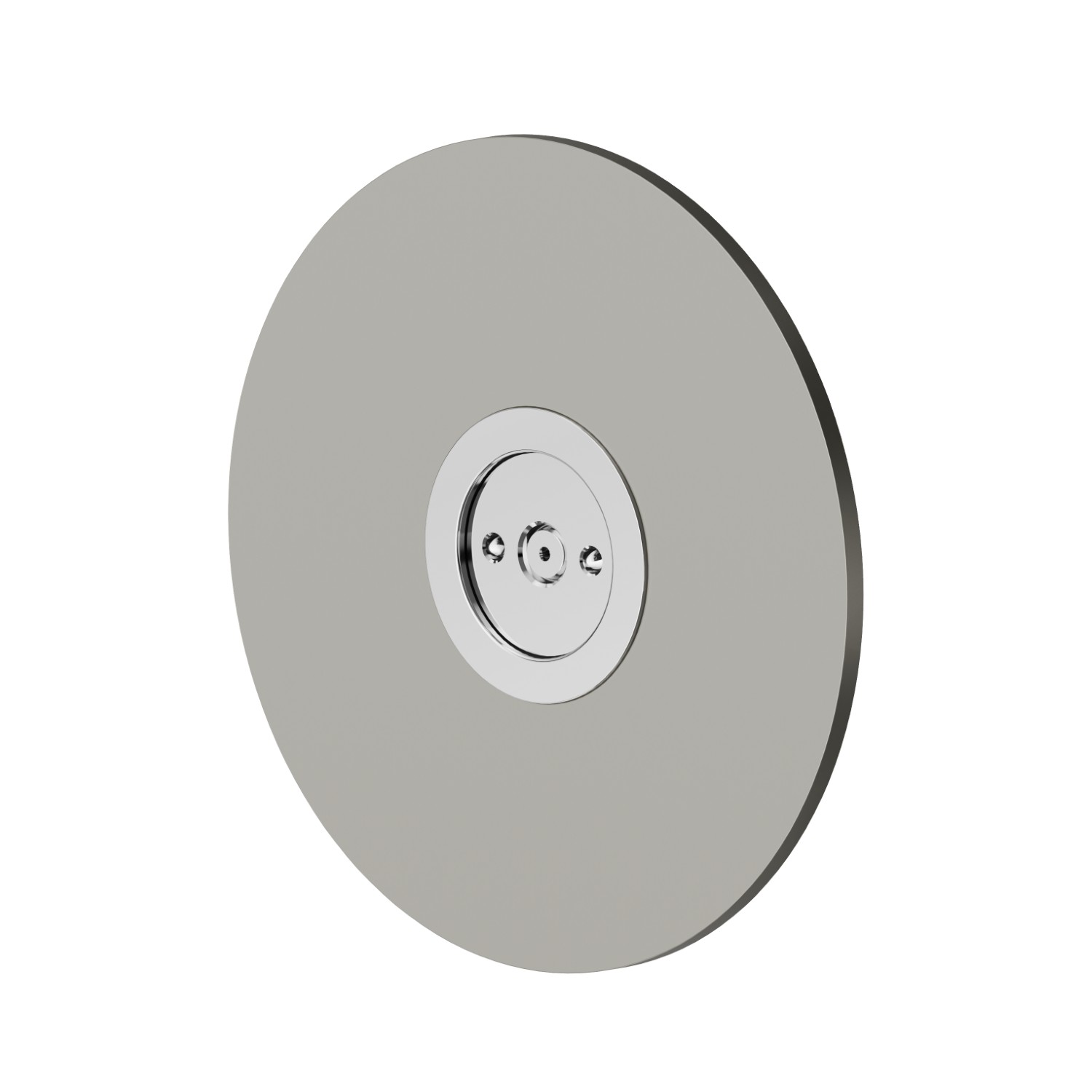 Brass concealed round atomizer jet. Ø70mm - finish Titanium Satin + Chrome