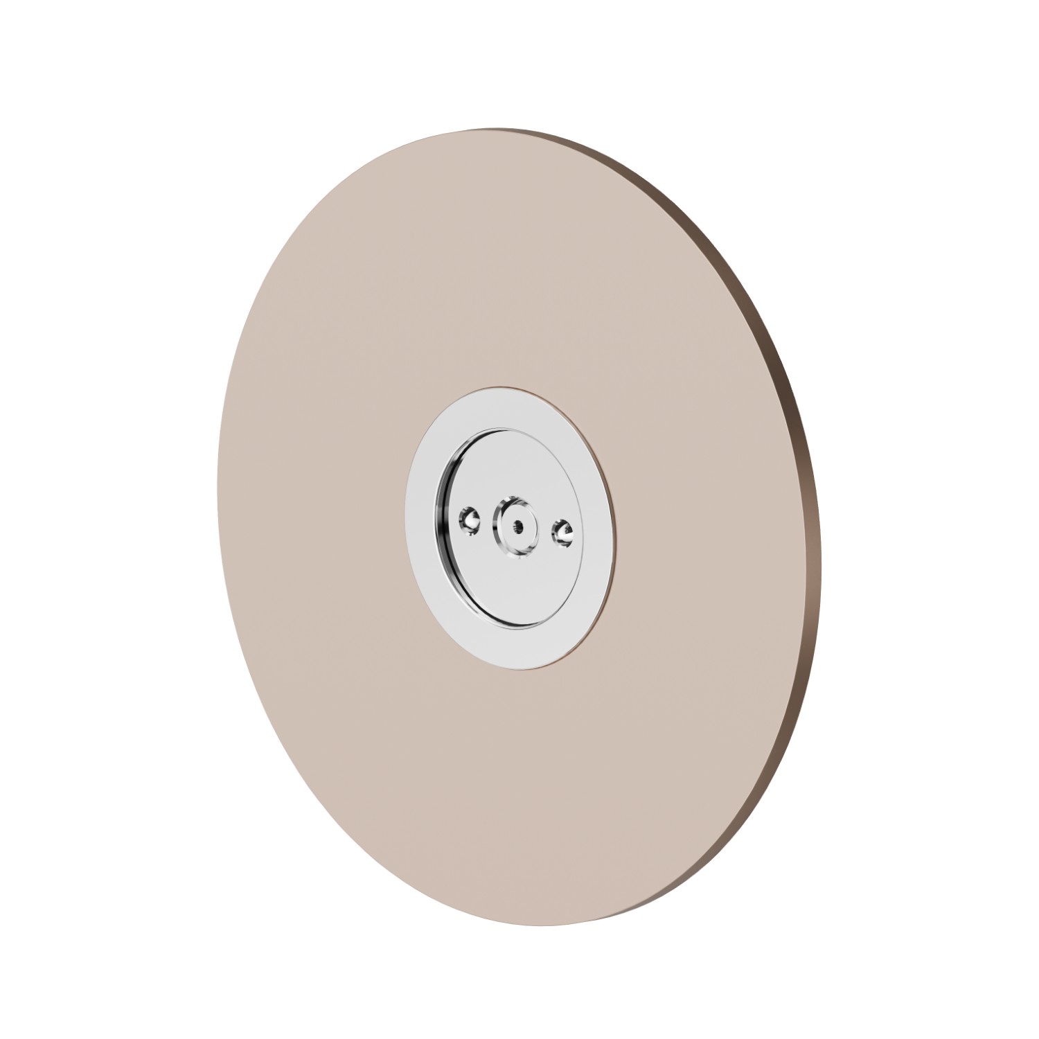 Atomizzatore tondo ad incasso, in ottone. 
Ø70mm. - finitura Copper Satin + Chrome