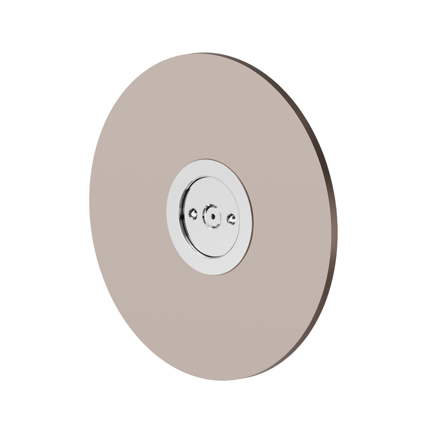 Brass concealed round atomizer jet. Ø70mm - finish Copper Glossy + Chrome