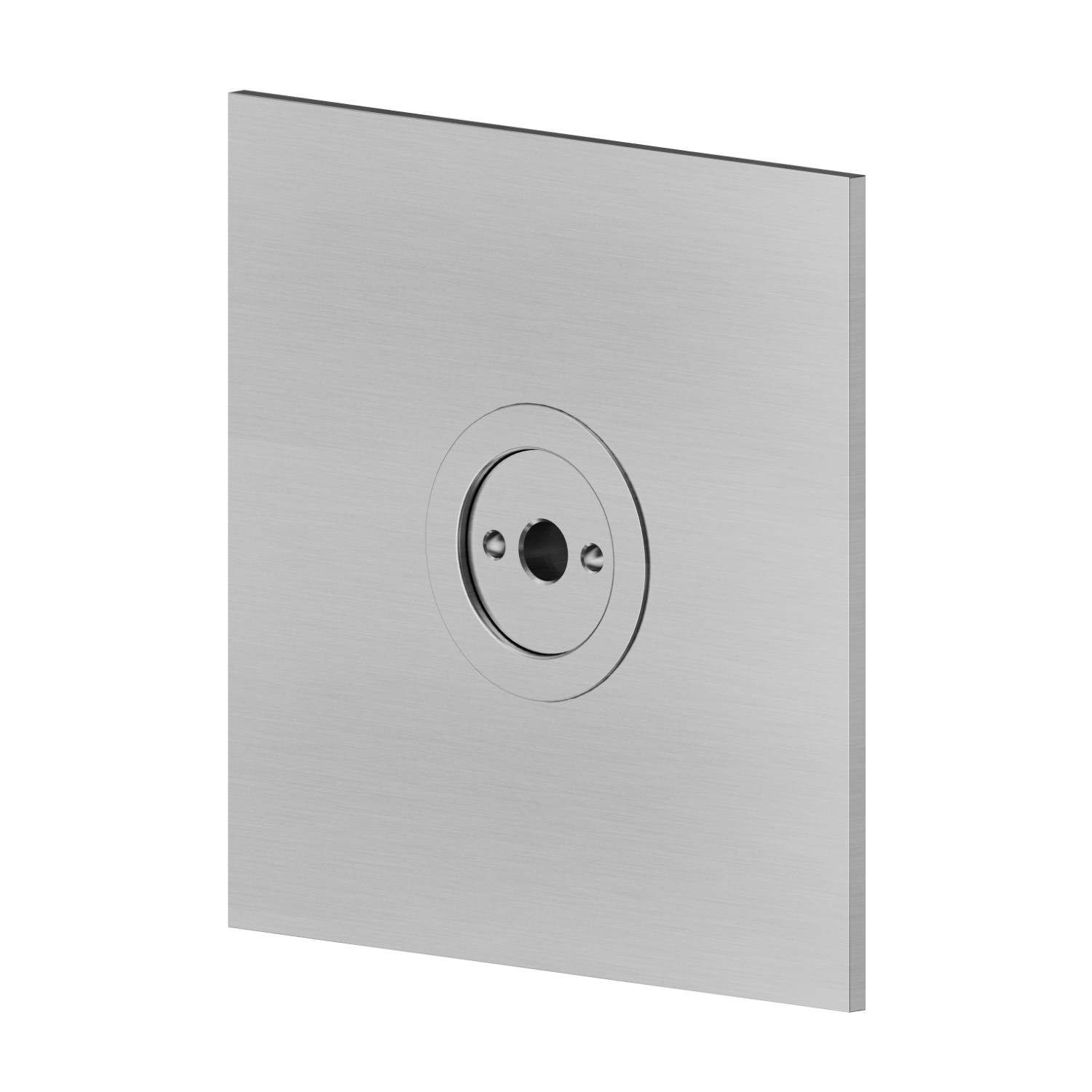 Atomizzatore quadro ad incasso, in ottone.
70x70mm. - finitura PVD Acciaio Spazzolato