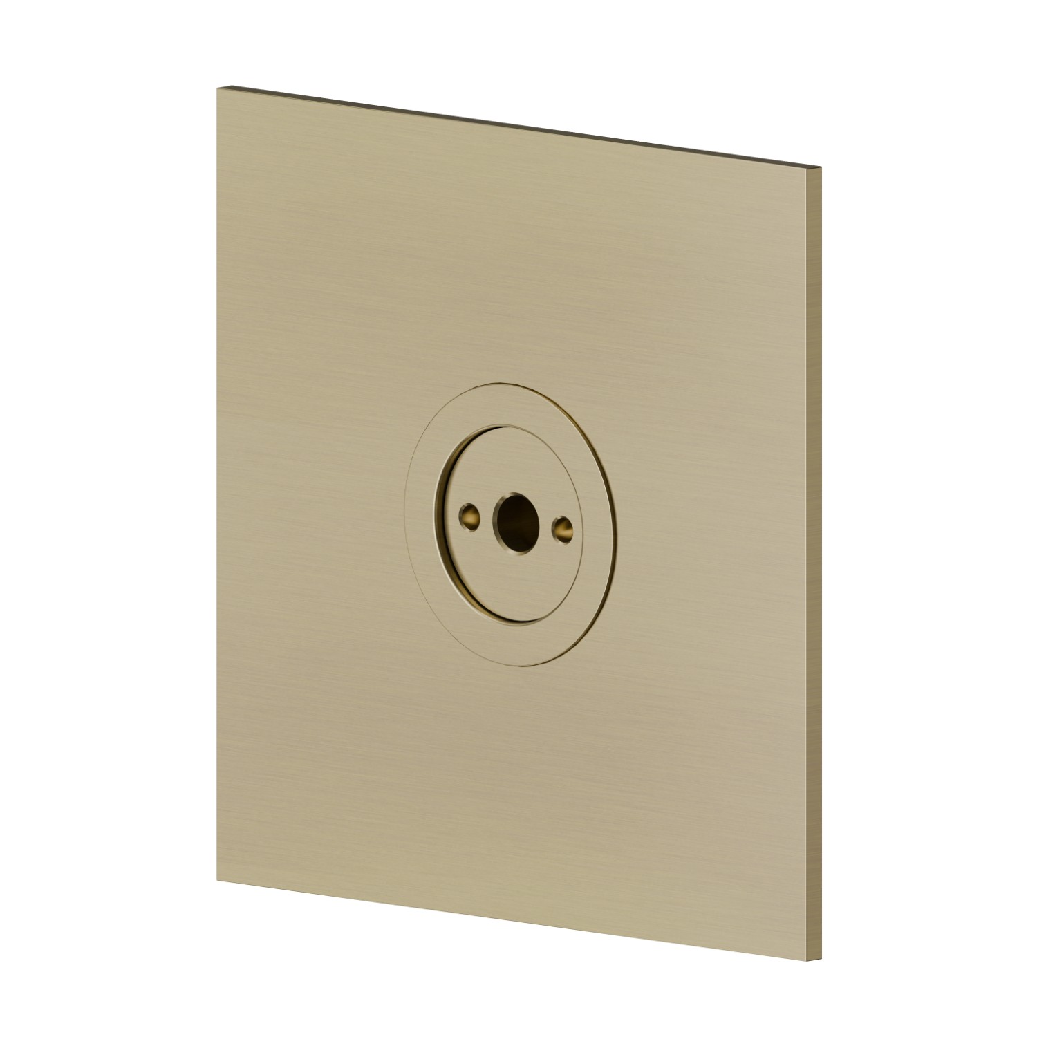Brumisateur carré encastrable, en laiton. 70x70mm - finition PVD Brushed Pale Gold