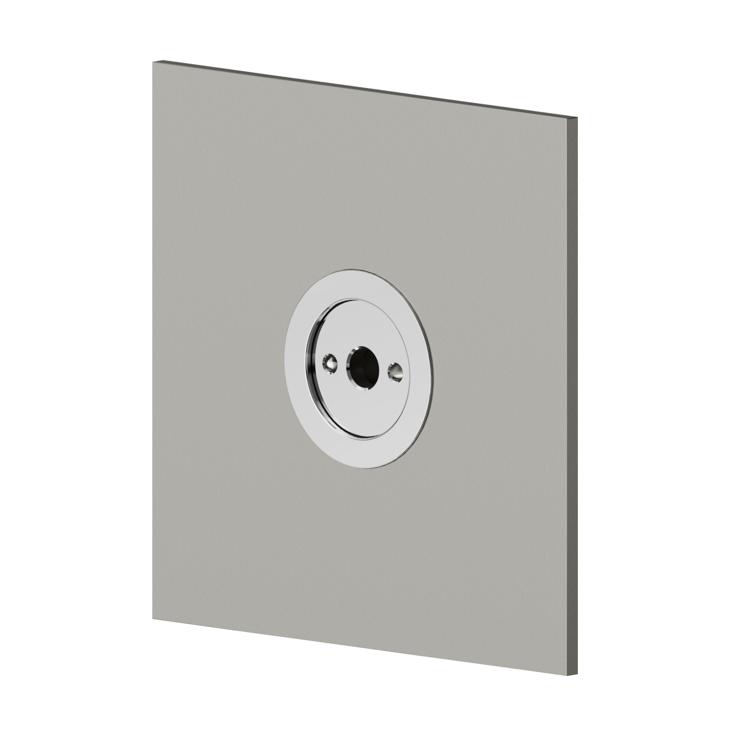 Brass concealed squared atomizer jet. 70x70mm - finish Titanium Satin + Chrome
