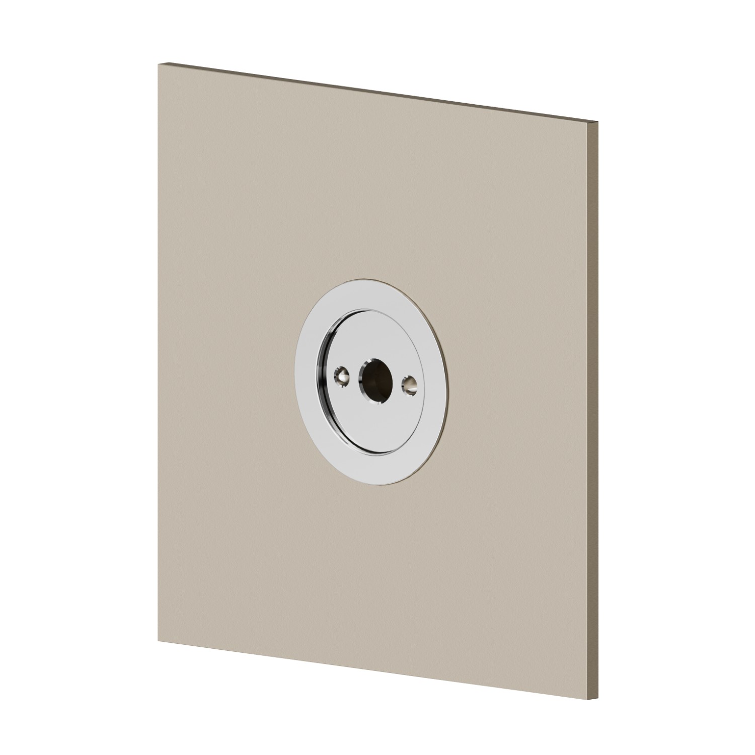 Brumisateur carré encastrable, en laiton. 70x70mm - finition Gold Satin + Chrome