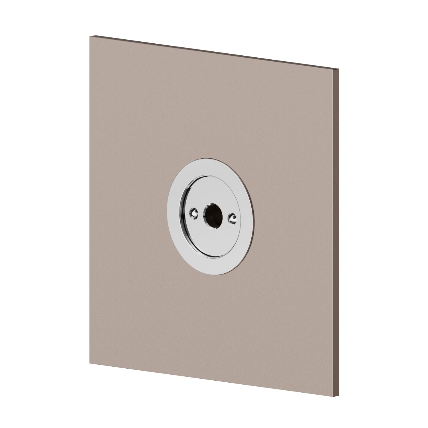 Brumisateur carré encastrable, en laiton. 70x70mm - finition Copper Glossy + Chrome
