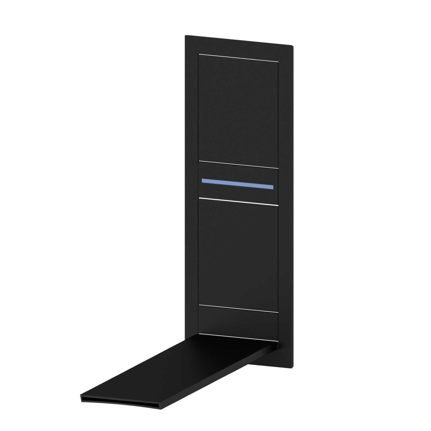 Außenteil wandmontierte Mischbatteriegruppe für Waschbecken, ohne Ablauf - oberfläche  Schwarz matt