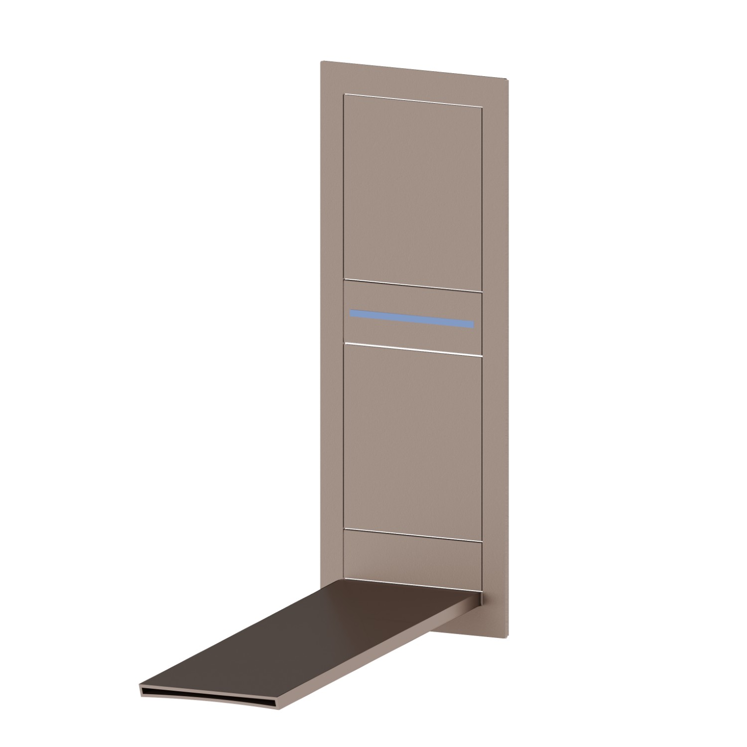 External part of wall basin mixer group, without pop-up waste set - finish Copper Glossy