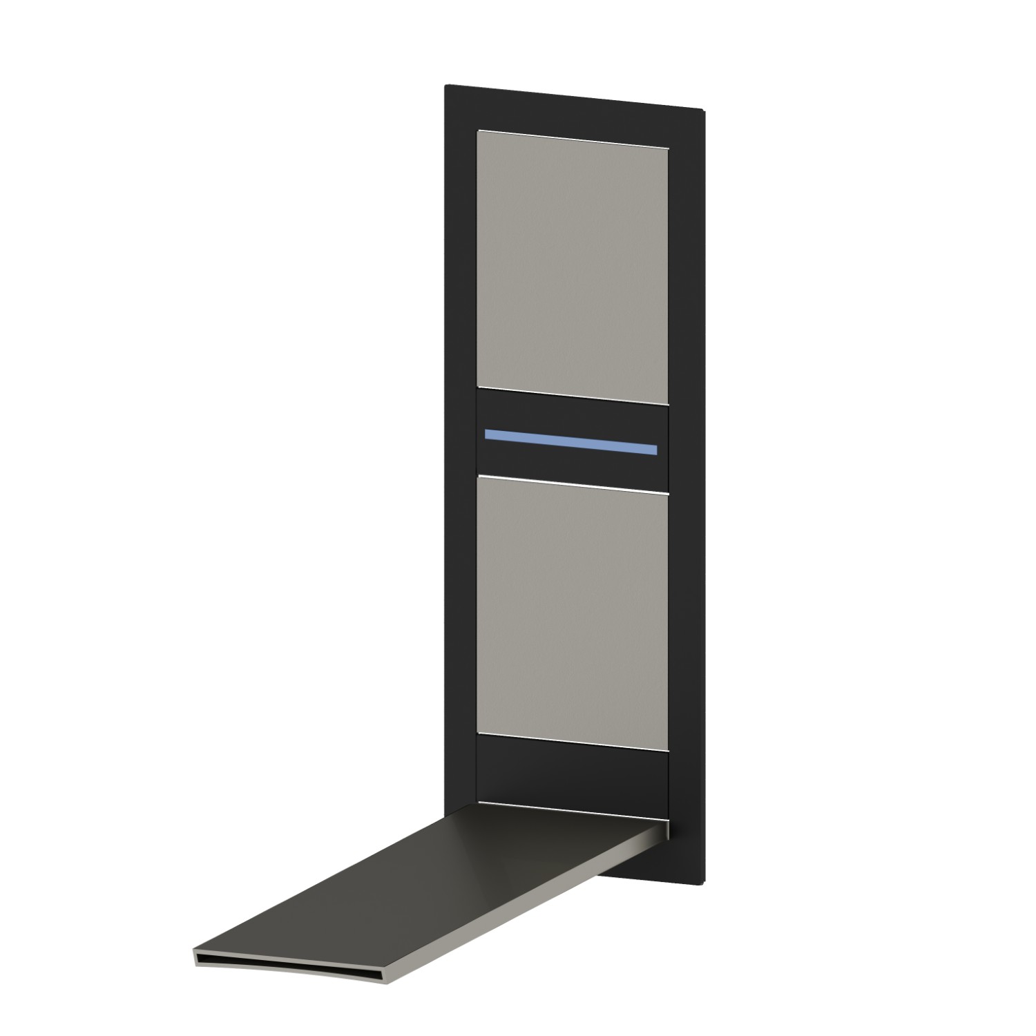 Außenteil wandmontierte Mischbatteriegruppe für Waschbecken, ohne Ablauf - oberfläche Titanium Satin - Schwarz matt