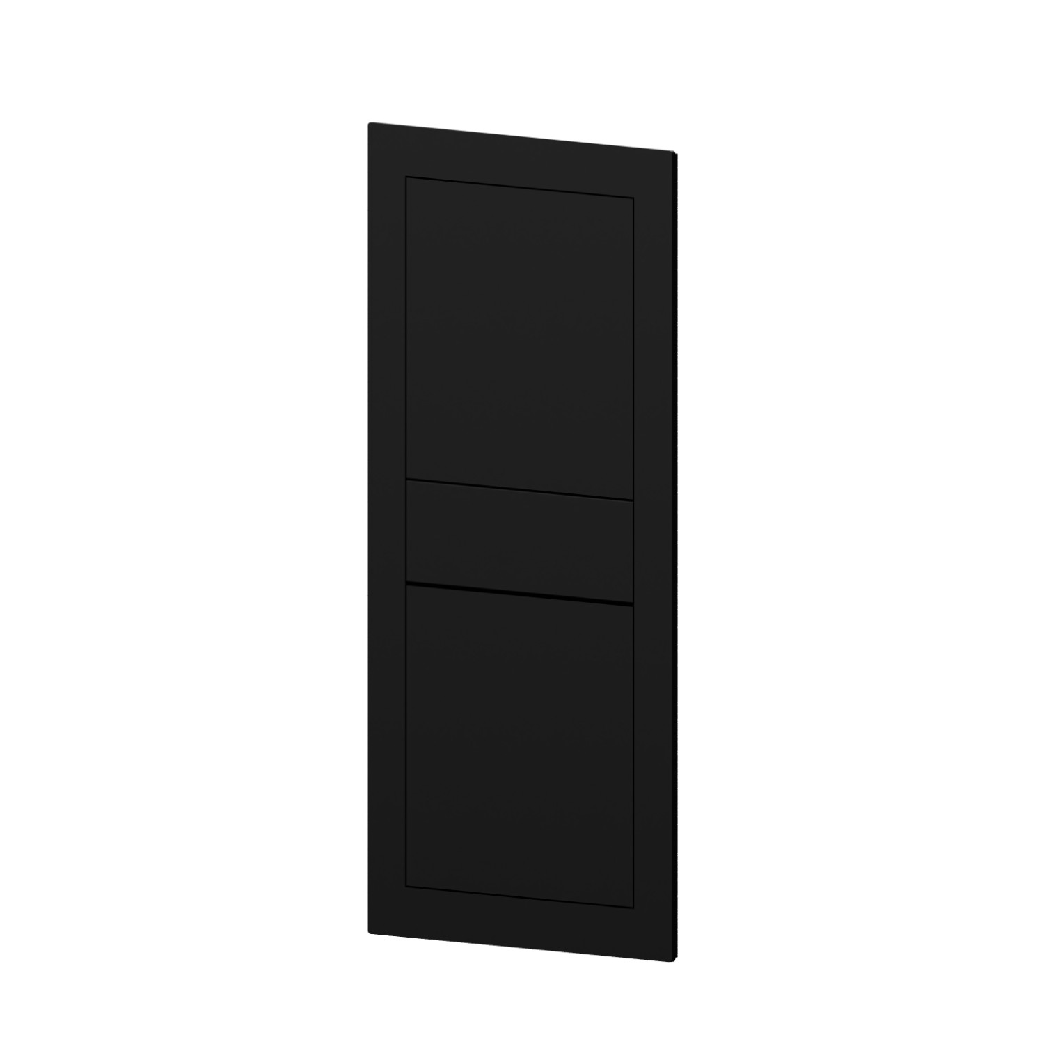 Façade murale du mitigeur, pour le réglage du débit et température qui peut être
associée à un bec ou à un ciel de pluie - finition Matt Black