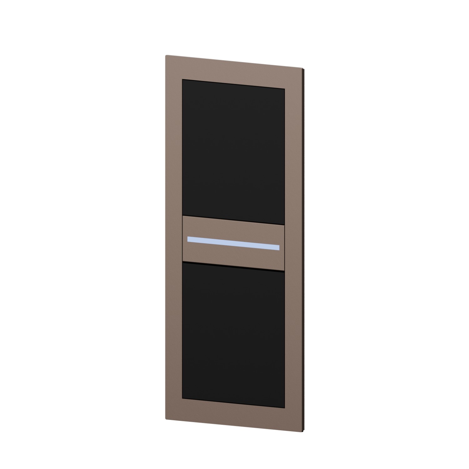 Parte esterna comando miscelatore a parete per la regolazione di portata e temperatura abbinabile a bocca di erogazione o a soffione - finitura Nero Opaco + Copper Glossy