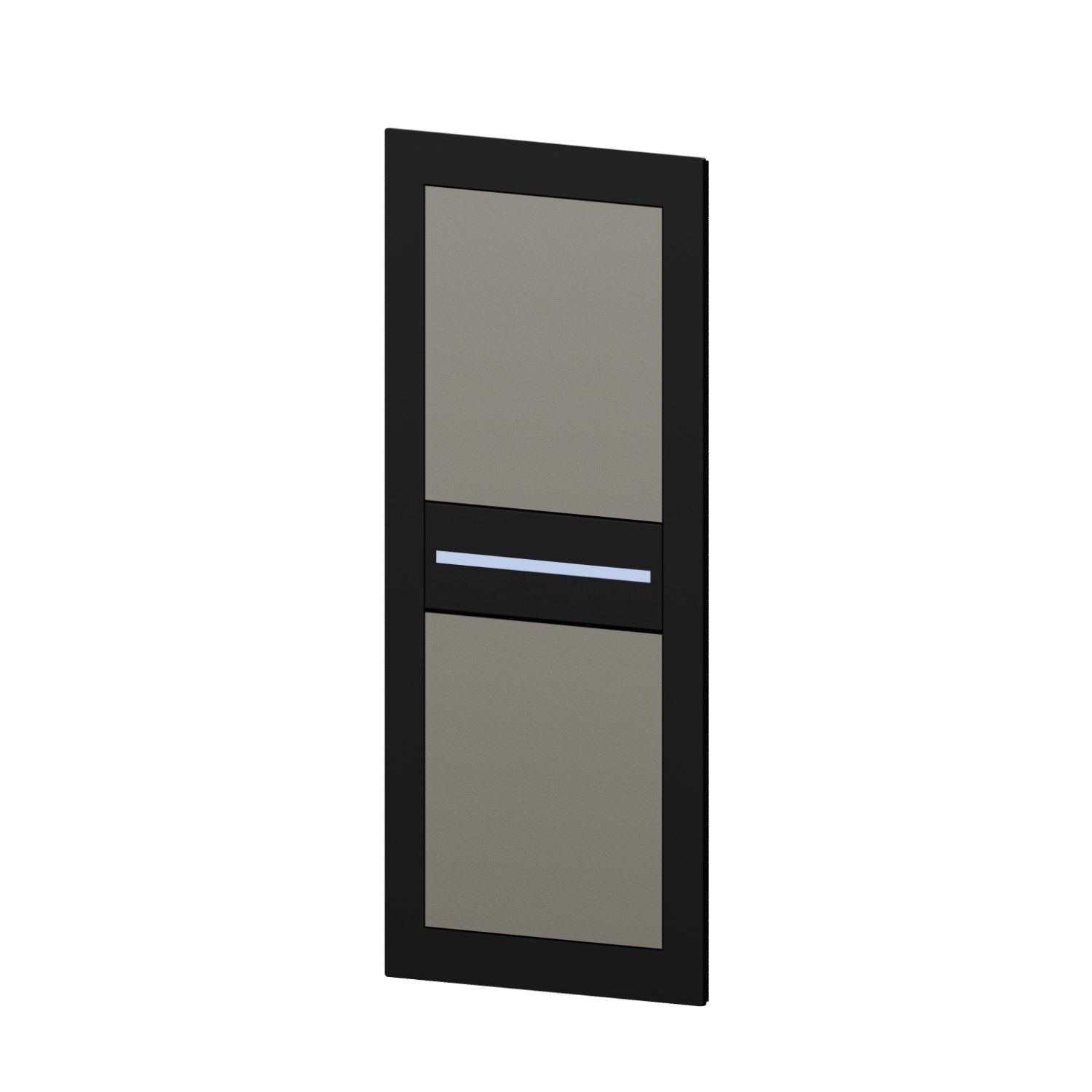 Außenteil wandmontierte Mischersteuerung zur Durchfluss- und Temperaturregelung, kombinierbar mit Auslauf oder Duschkopf.  - oberfläche Titanium Satin - Schwarz matt