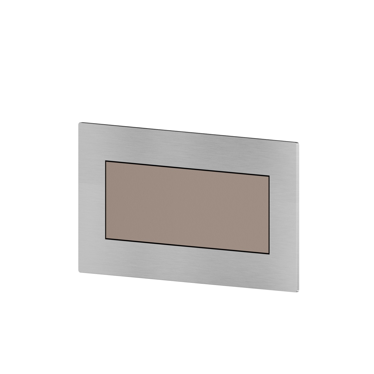 Außenteil automatischer Einbau-Umsteller mit 2 Ausgängen - oberfläche Brushed steel + Copper Glossy