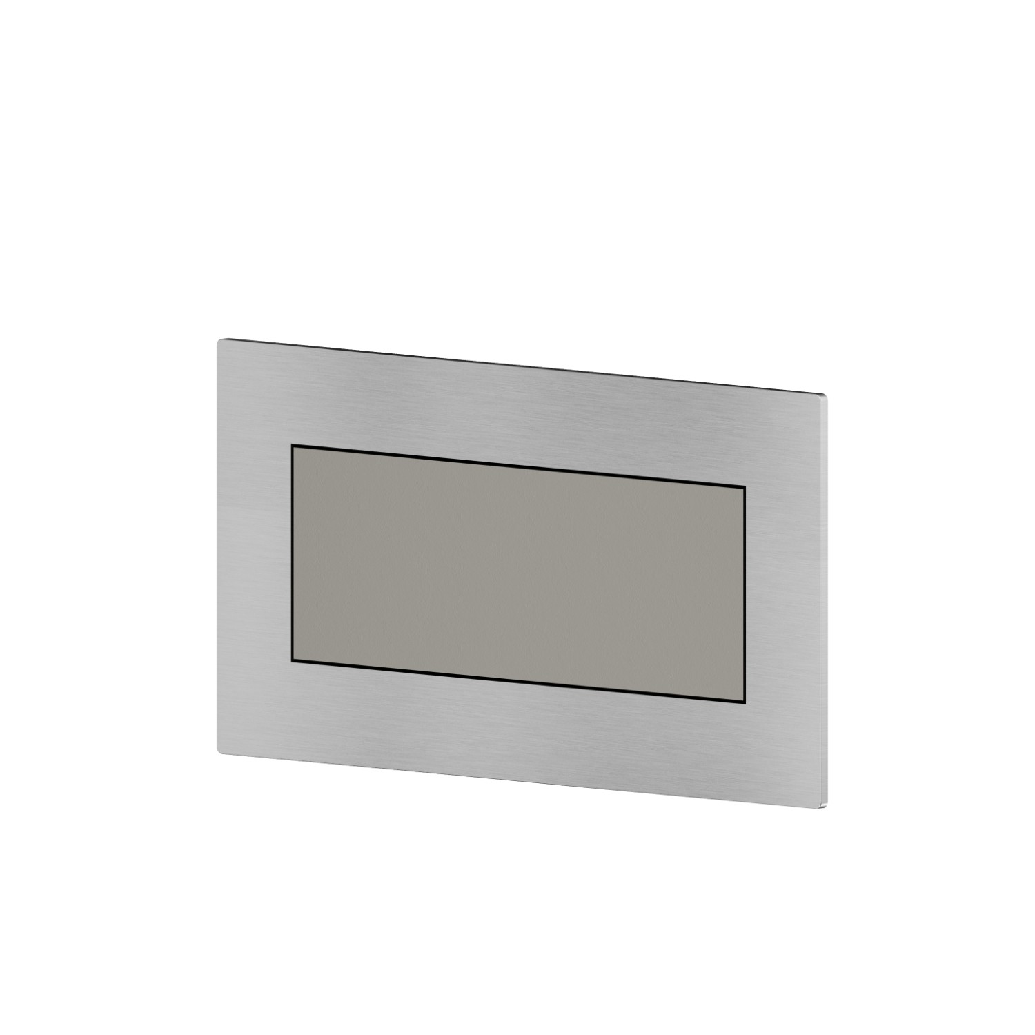 Parte esterna deviatore automatico ad incasso a 2 uscite - finitura Acciaio Spazzolato + Titanium Satin