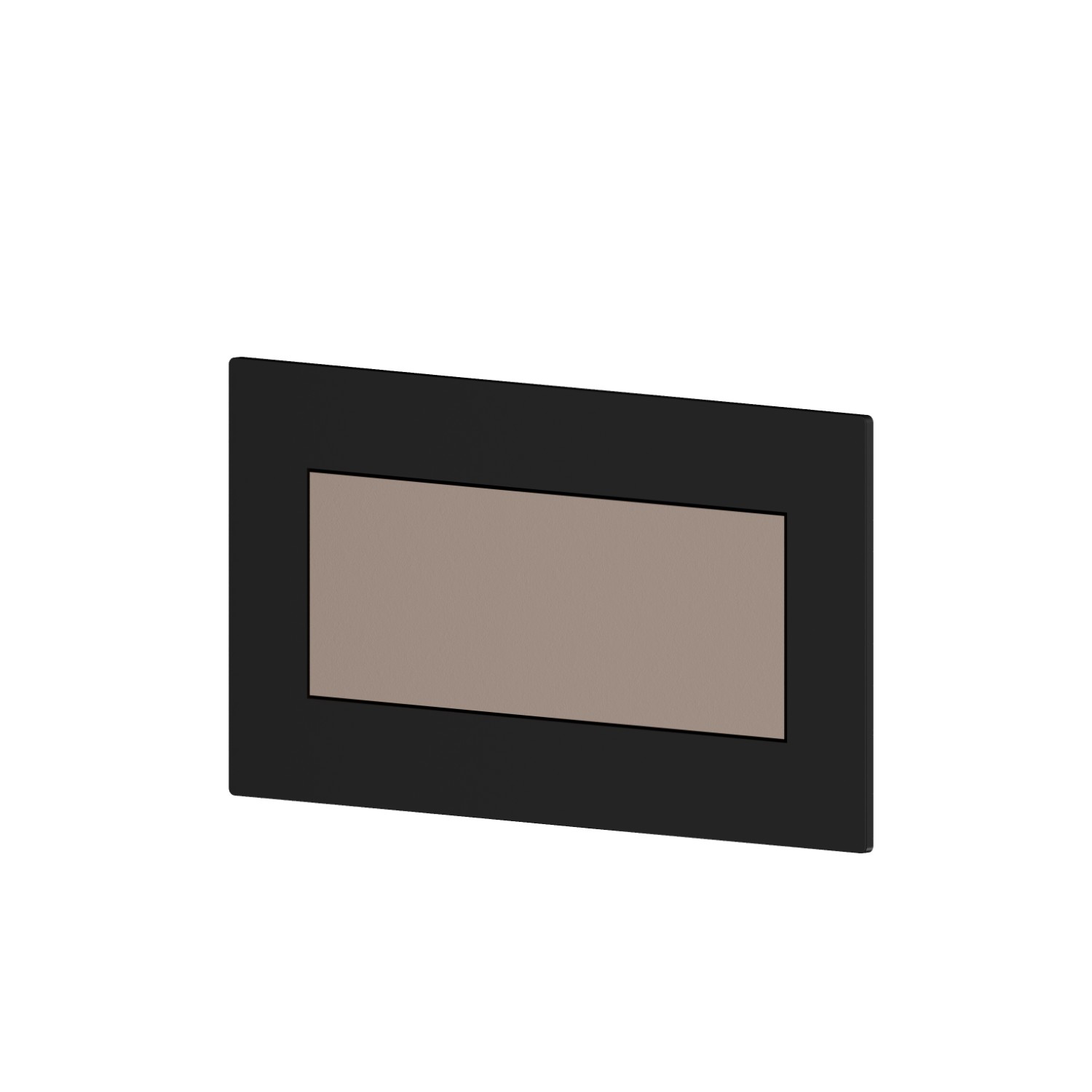 Außenteil automatischer Einbau-Umsteller mit 2 Ausgängen - oberfläche Matt black + Copper Glossy