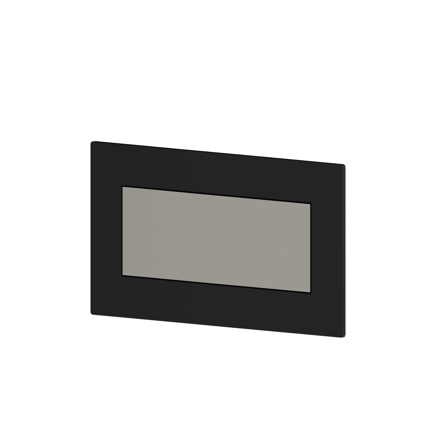 Parte esterna deviatore automatico ad incasso a 2 uscite - finitura Nero Opaco + Titanium Satin