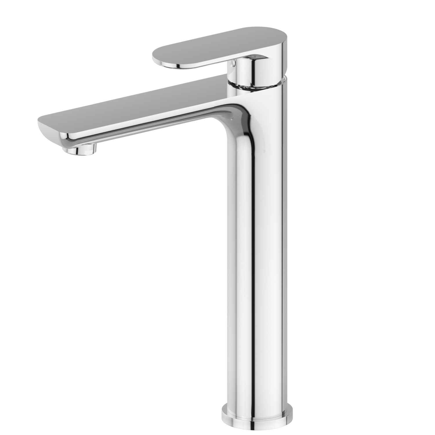 Single lever basin mixer, high version, for above counter basin - finish Chrome